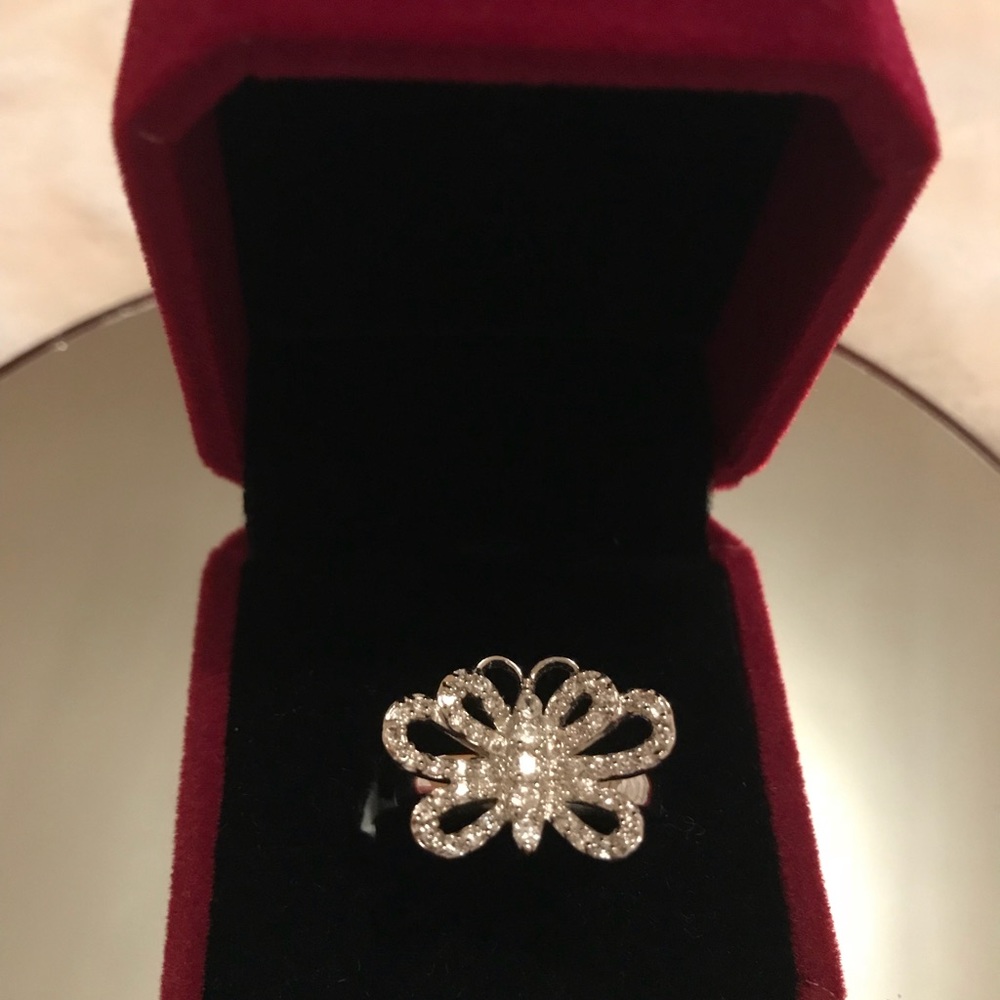 Quality CZ butterfly ring